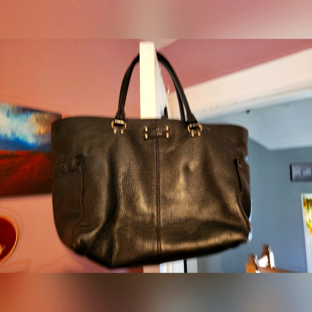Kate Spade - black leather shoulder bag